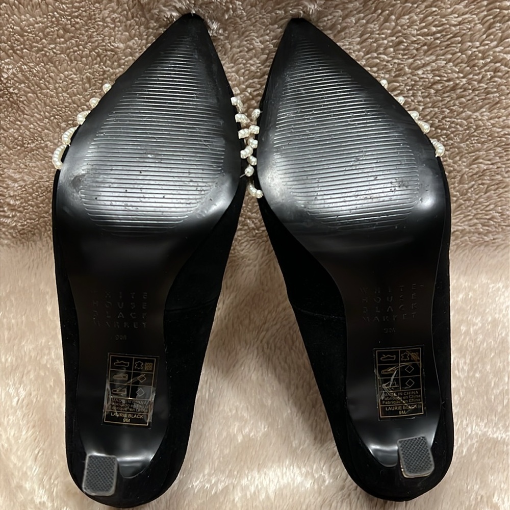WHBM White House Black Market Pearl Knot High Heel Pump - Picture 17 of 17